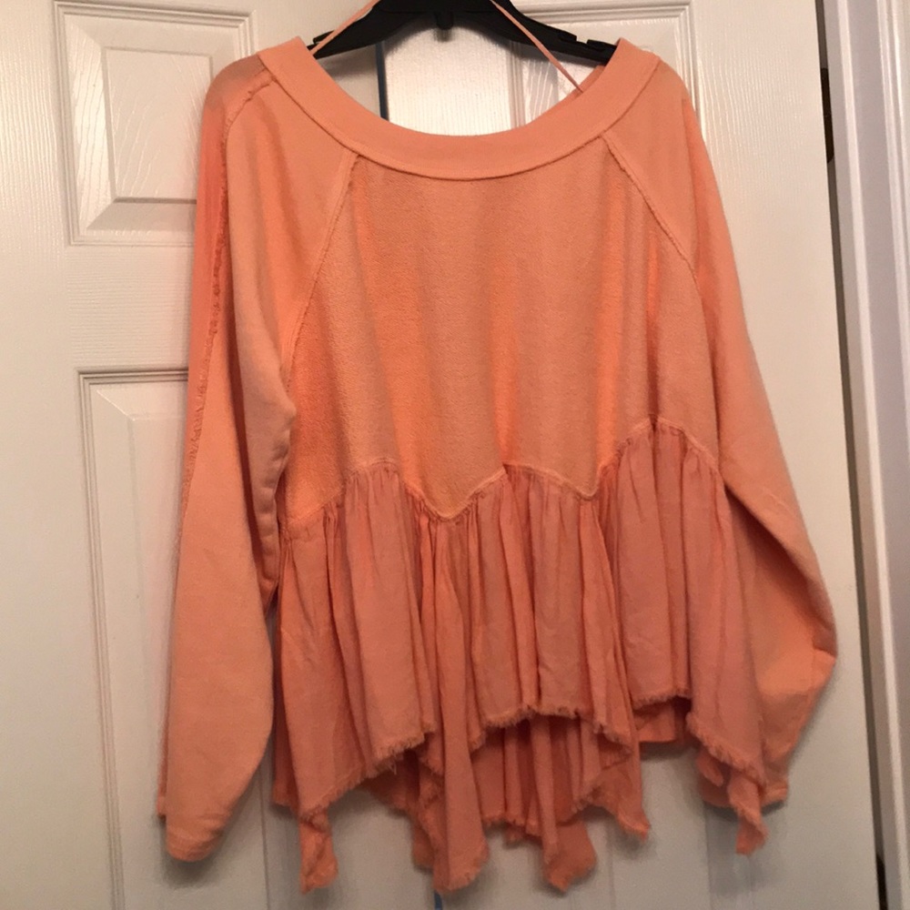 Free People Women’s Gold Duster Pullover (peach)